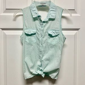 🦋 Aqua Charlotte Russe Sexy Open Back Blouse 🦋